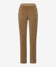 Pamina Camel Pull On Cord Pant