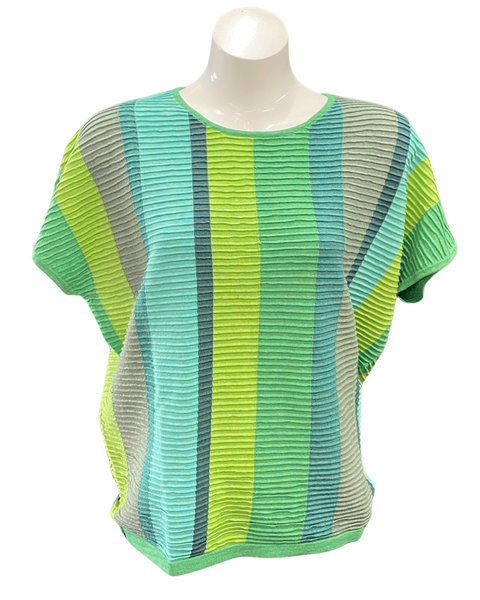 Bright Green Ribbed Yucca Top