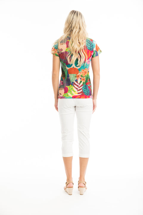 Fun Printed Crew Neck Tee