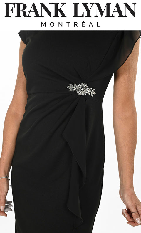 Black Dress with Bead Detail