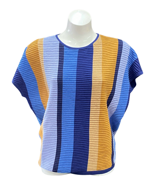 Indigo Ribbed Yucca Top