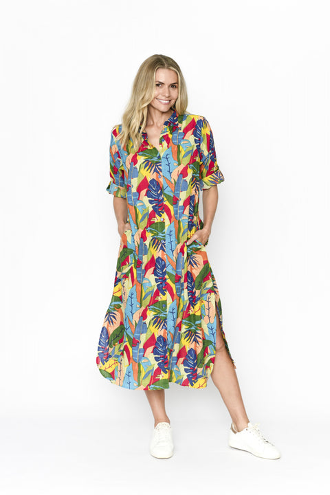 Print Sofia Shirt Dress