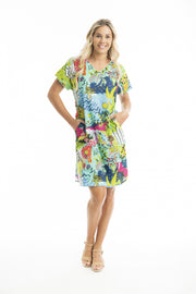 Multi Print Elafonissi Revesible Dress