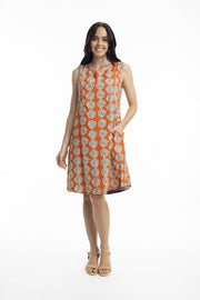 Multi Camps Bay Reversible S/Less Dress