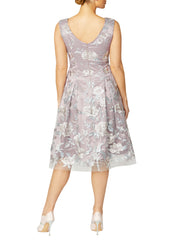 Silver Embroidered Ophelia Dress