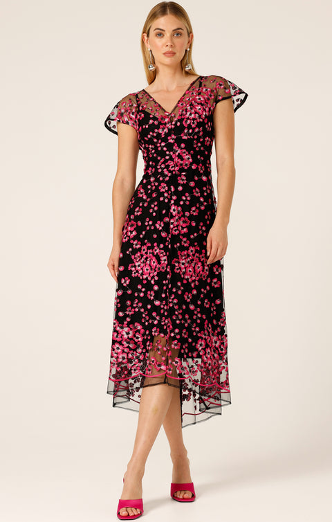 Pink/Black Joan Orchid Dress