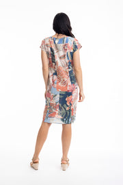 Print Luzon Dress Bib Pockets