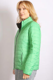 Green and Black Reversible Down Jacket