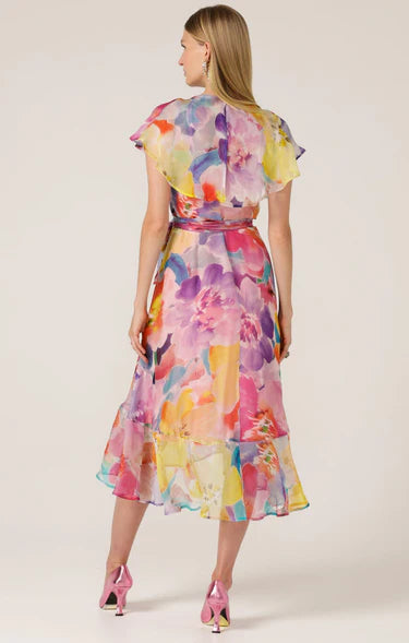 Floral Pajaritos Wrap Dress