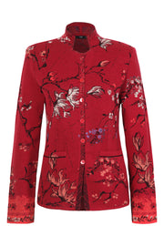Rosewood Cherry Blossom Jacquard Jacket