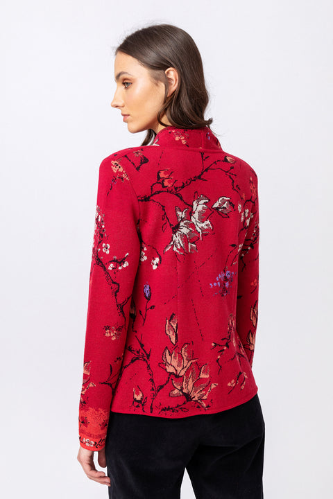 Rosewood Cherry Blossom Jacquard Jacket